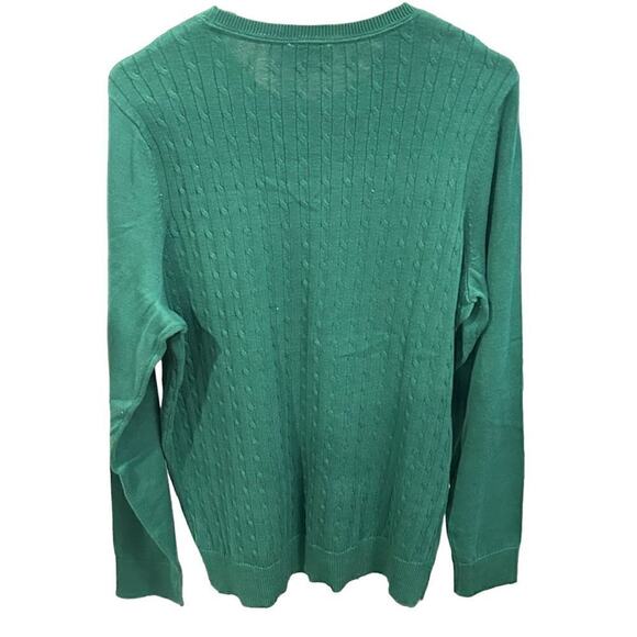 Kim Rogers Forest Green Cotton Pullover Sweater – Women’s Size L #L1346 - Picture 3 of 6